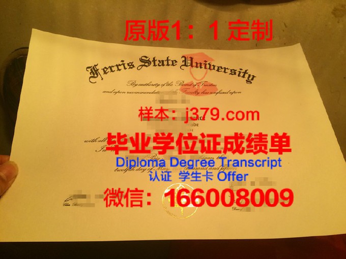 费里斯州立大学毕业证认证成绩单Diploma