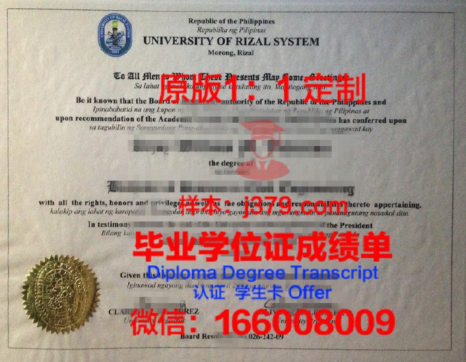 菲律宾莱康大学毕业证外壳(菲律宾毕业照)